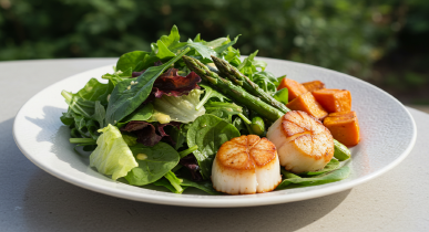 단백질 위주의 샐러드