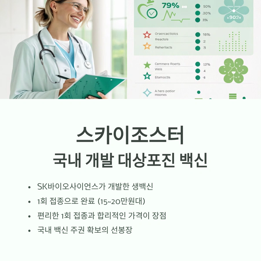 스카이조스터 대상포진 백신 국내 개발 특징 안내 이미지