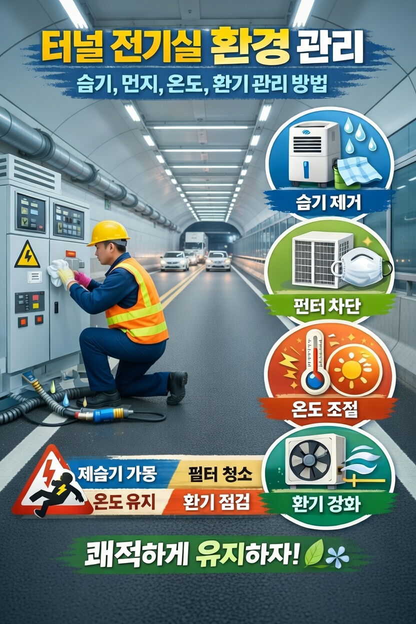 터널전기실 환경관리-터널시설유지관리자