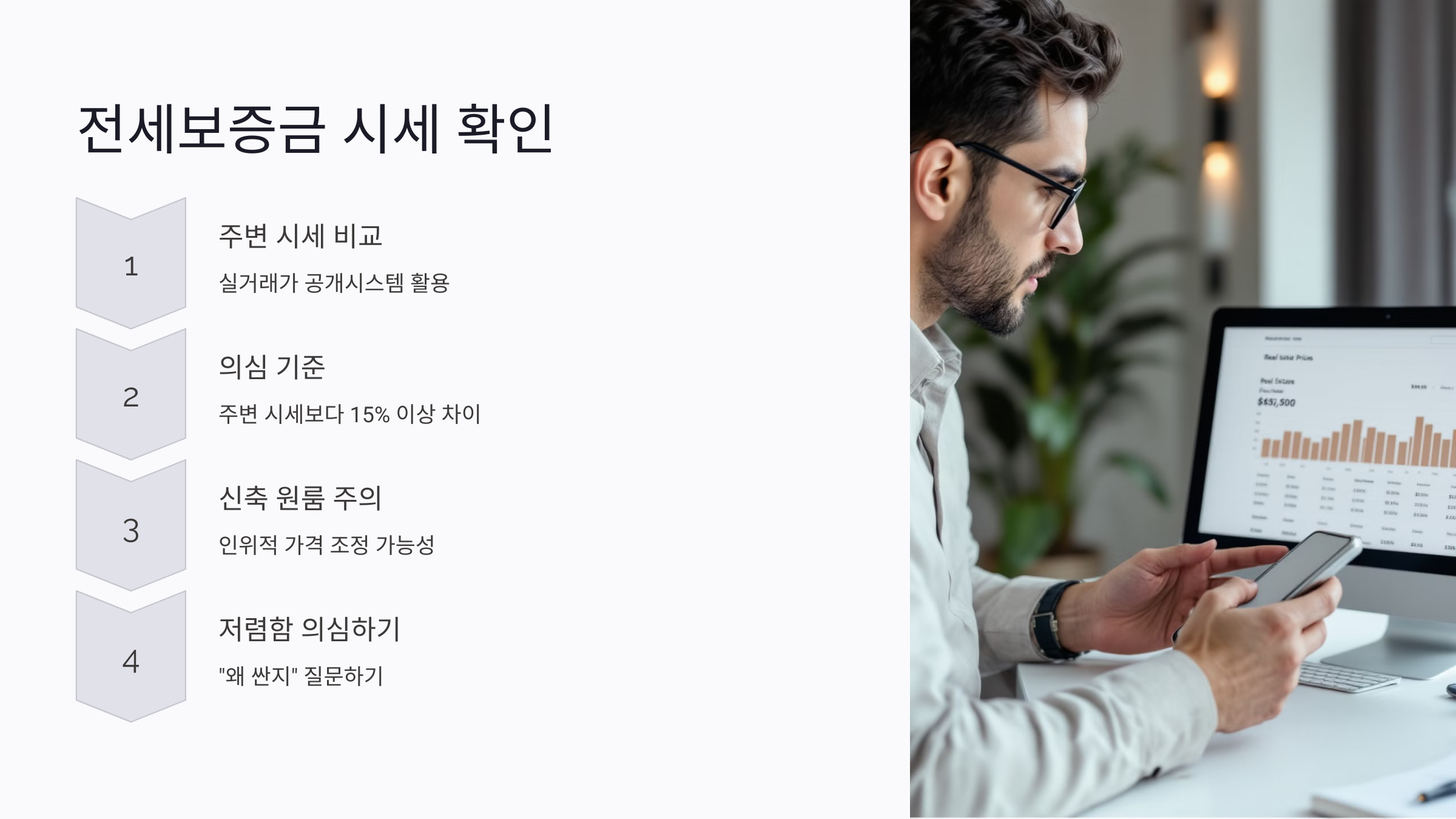 전세보증금 사기 방지를 위한 시세 확인 요령