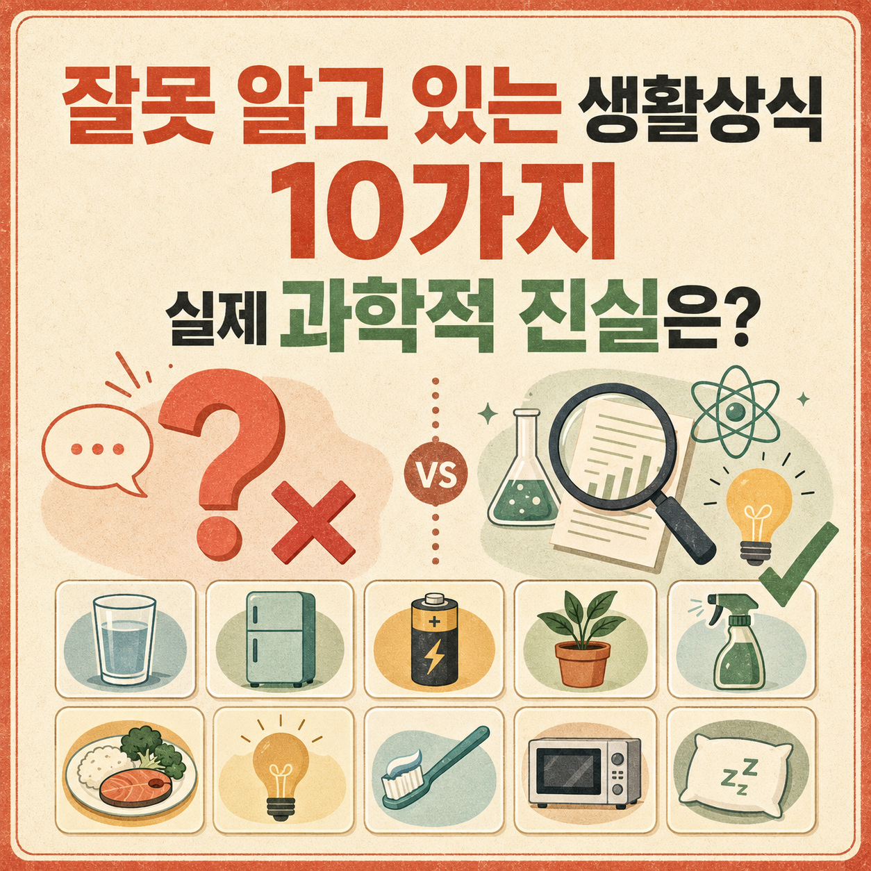 잘못 알고 있는 생활상식 10가지, 실제 과학적 진실은 어떨까?