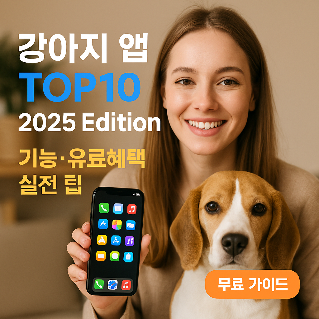 강아지 앱 TOP10 2025 Edition – 기능·유료혜택 실전 팁