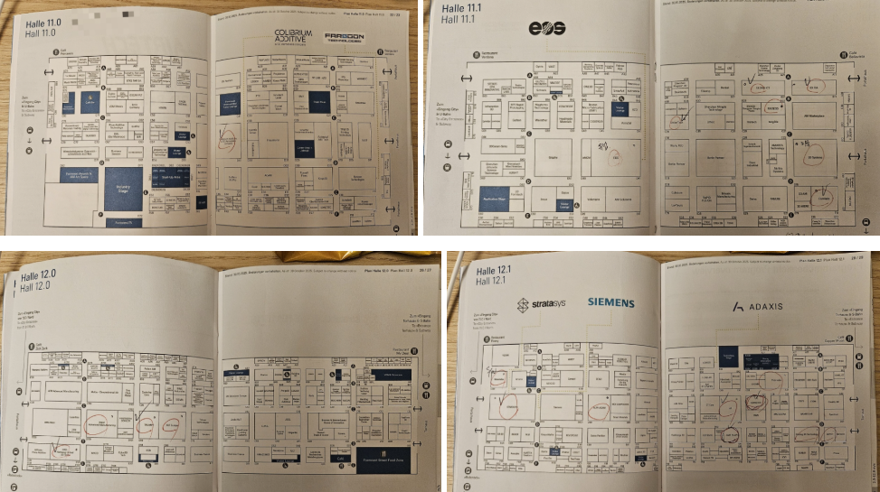 2025 독일 폼넥스트(Formnext) 참관 가이드 (입장/배치도/식사) / 3D 프린팅 적층제조 공법들