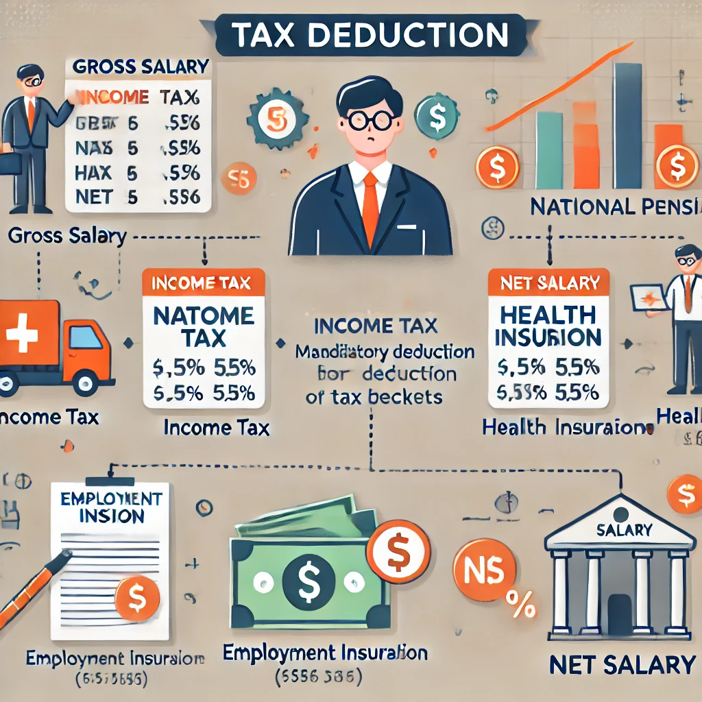 직원 급여 지급 시 세금 공제 계산법
