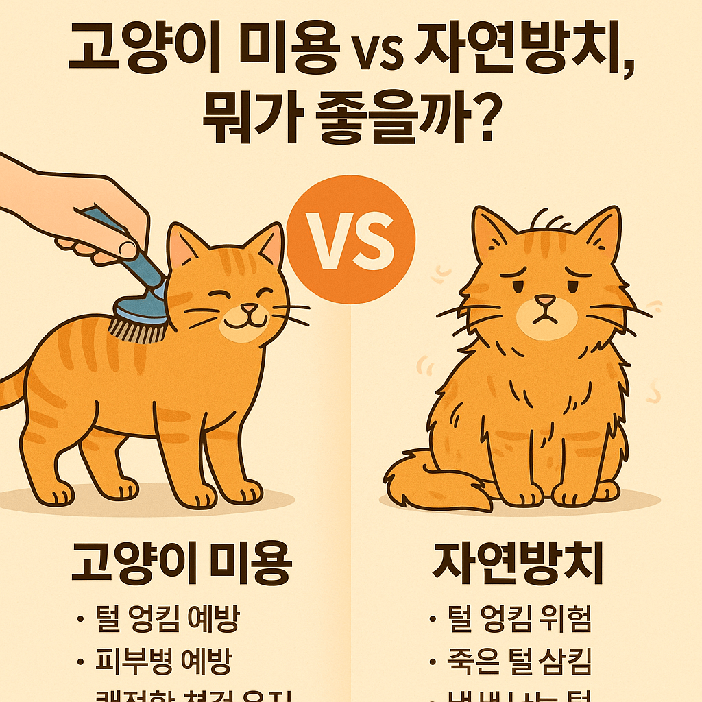 고양이 케어 집에서 하기와 펫샵 맡기기 비교