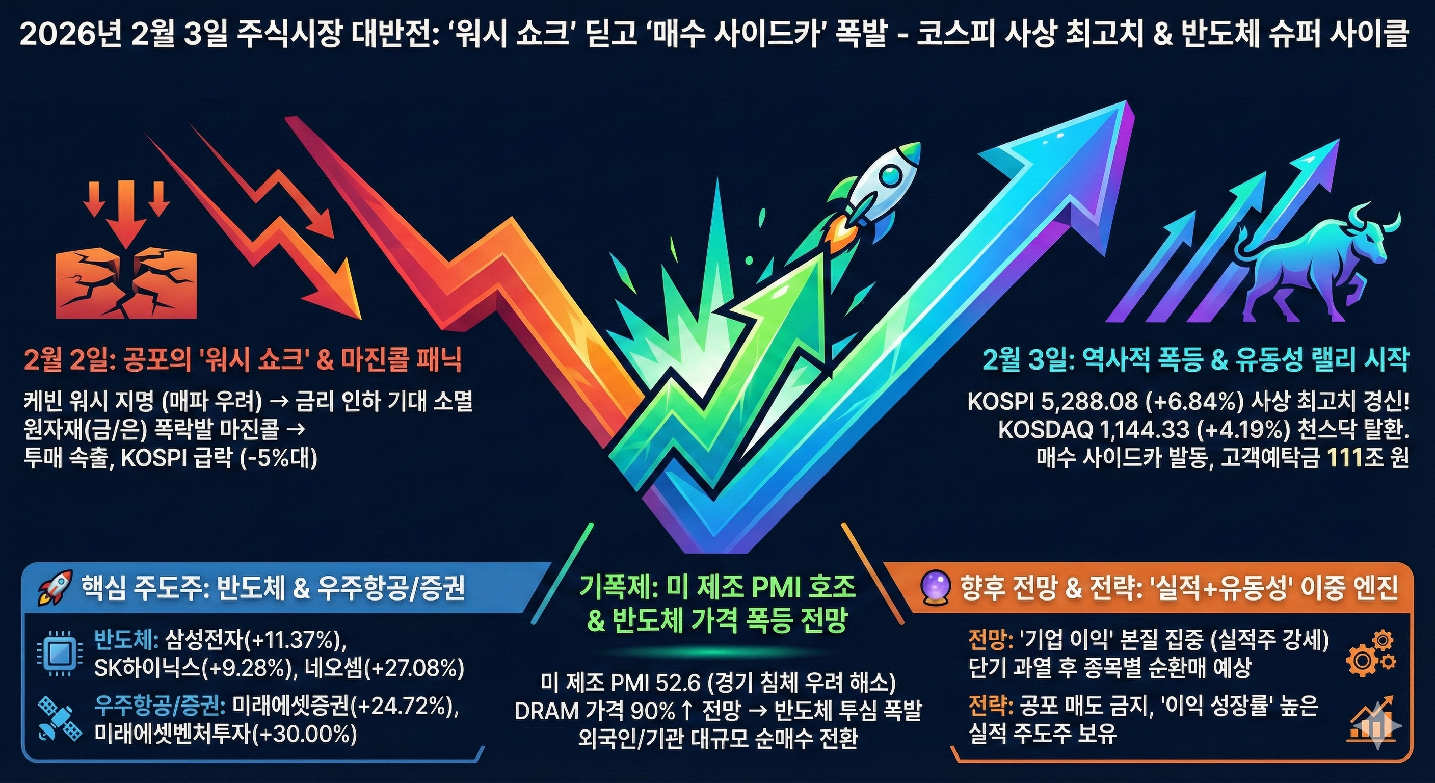 역대급 '매수 사이드카'와 사상 최고치 경신
