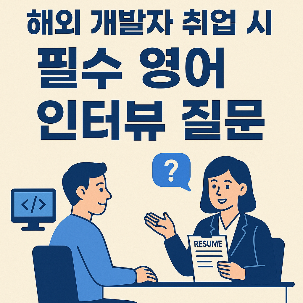 해외 개발자 취업 시 필수 영어 인터뷰 질문 완벽 가이드