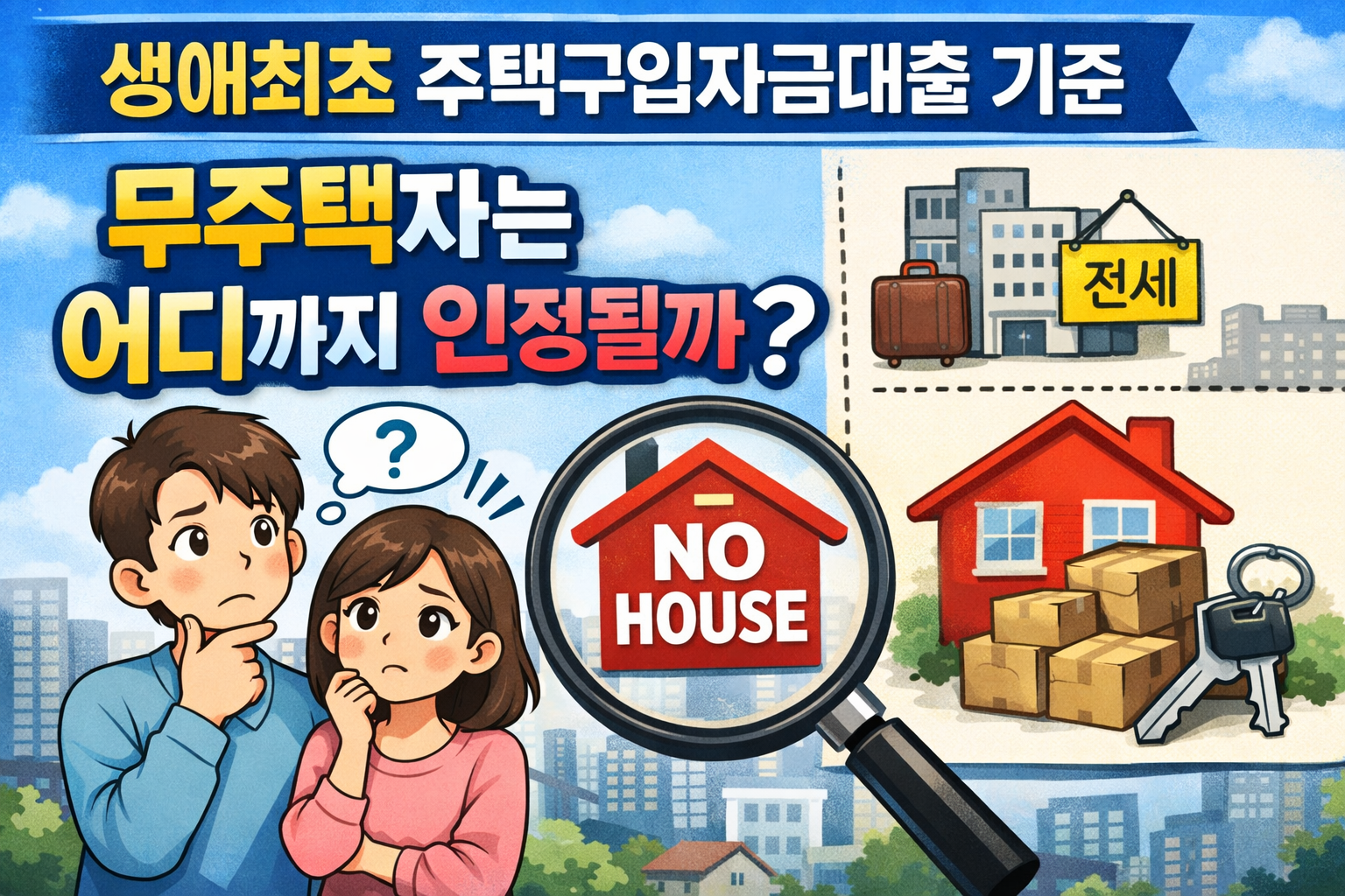 생애최초 주택구입자금대출 자격