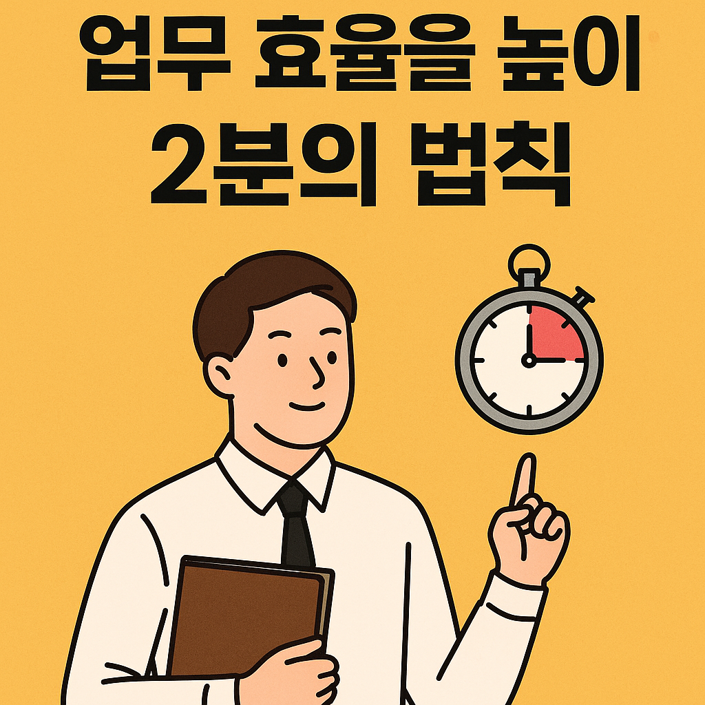 업무 효율을 높이는 2분의 법칙