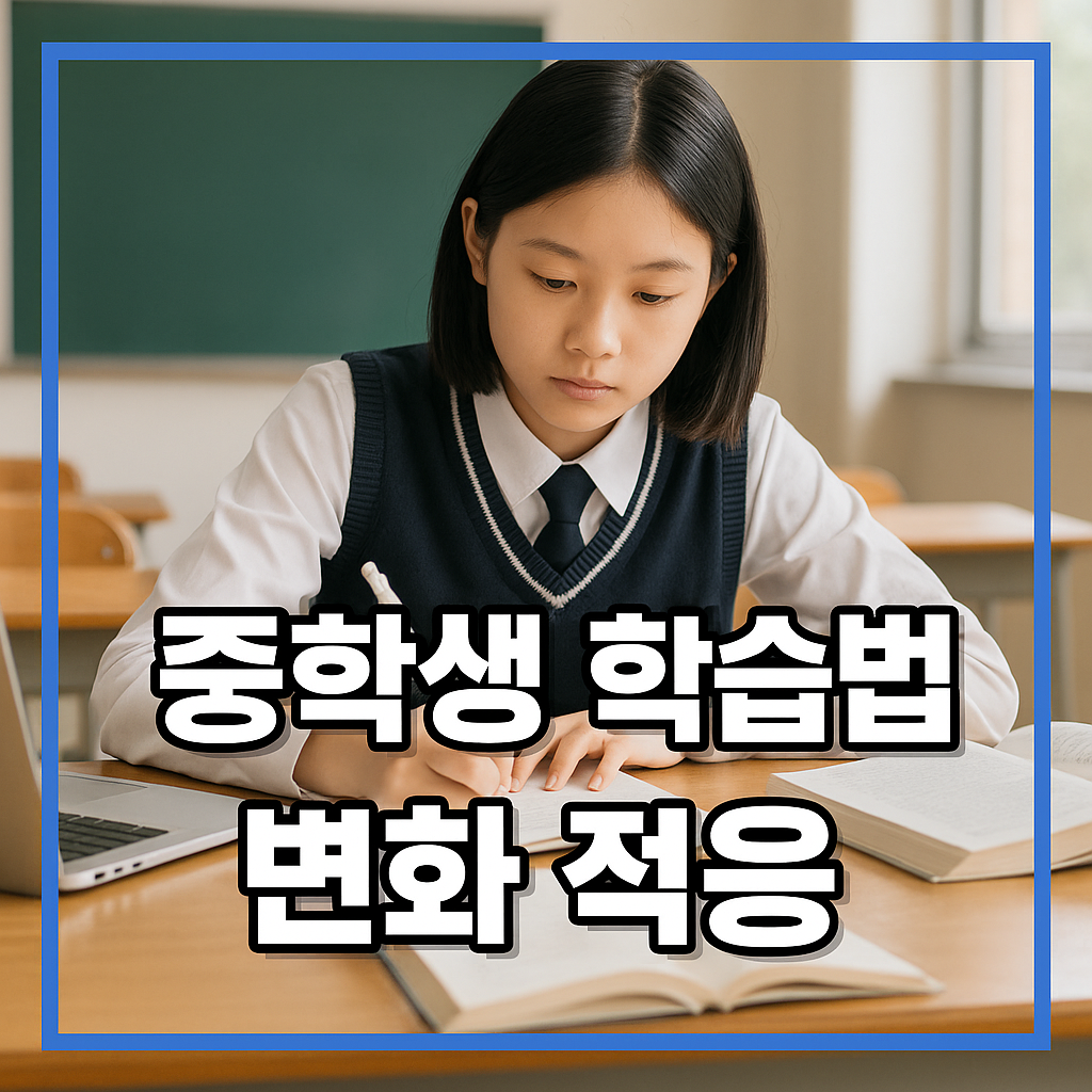중학생 학습법 변화 적응