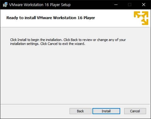 VMware install