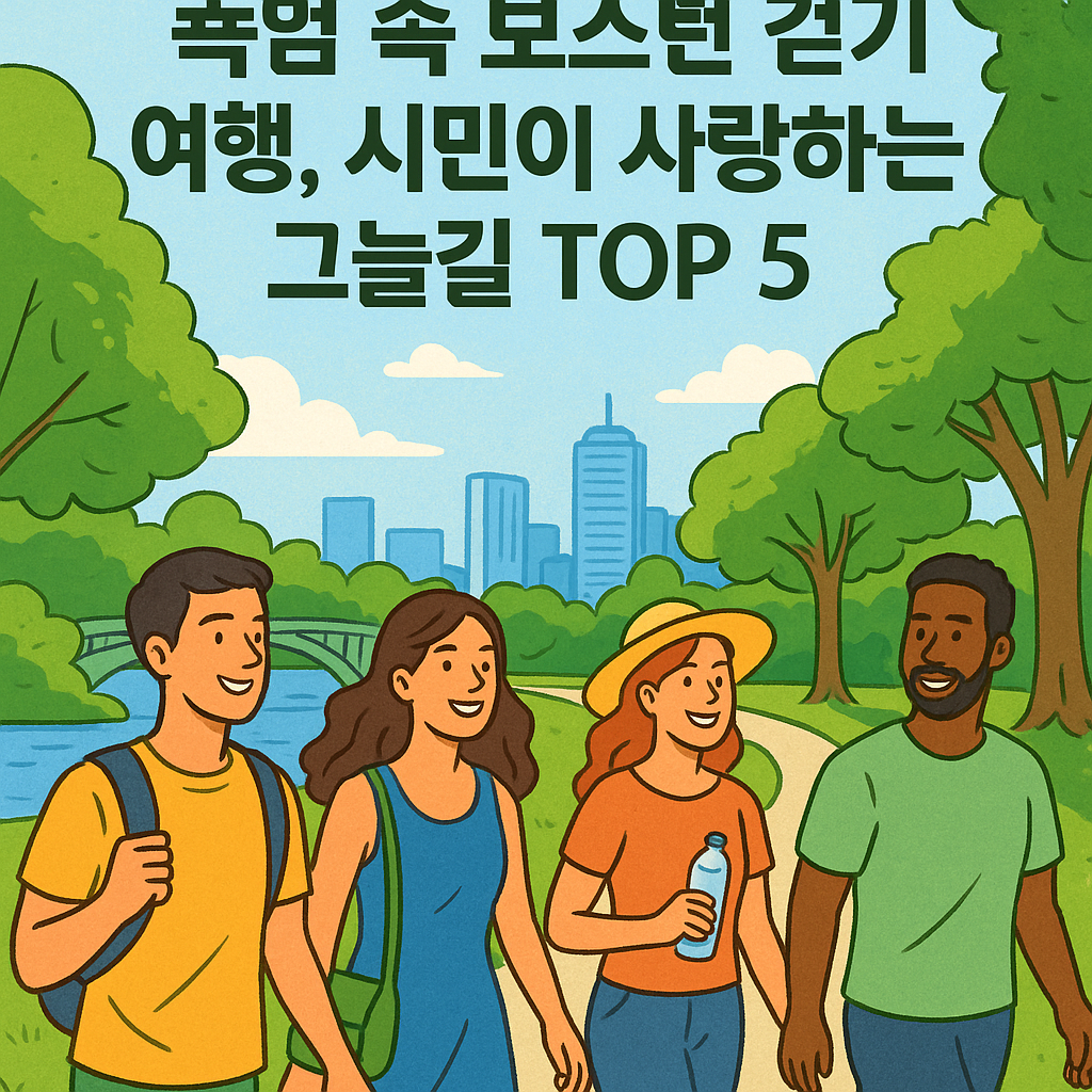 폭염 속 보스턴 걷기 여행