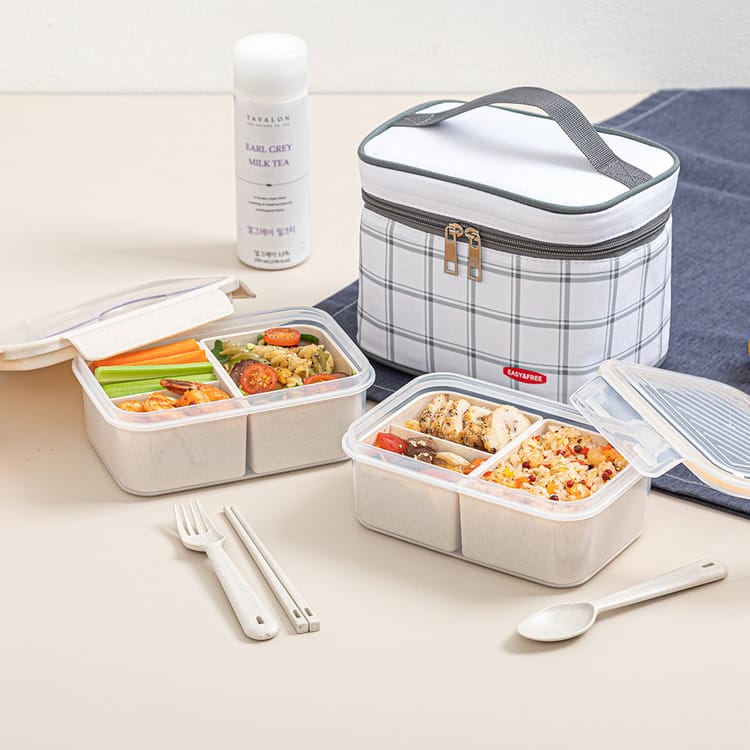 보냉백 고르는법 용량 도시락통 크기 비교