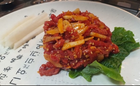 육회무침