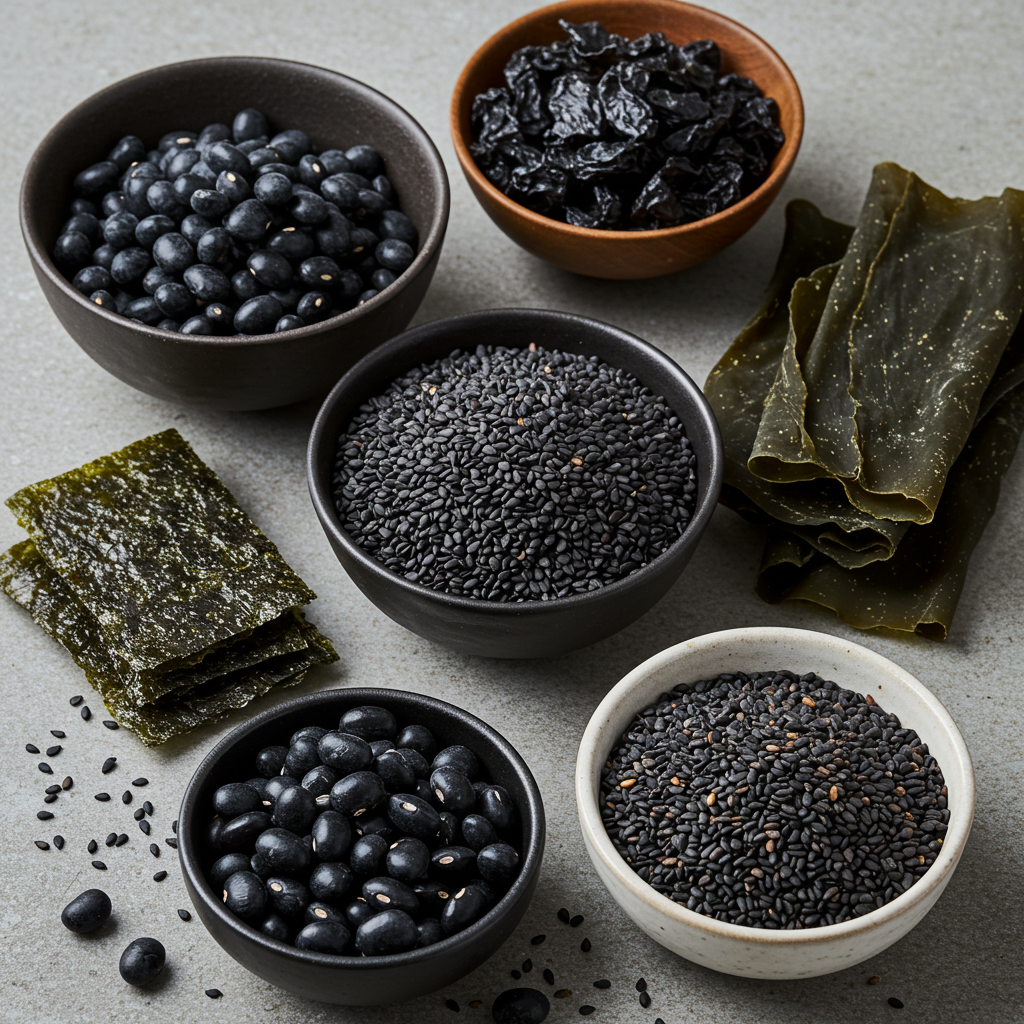 활성 산소 중화에 좋은 검은색 항산화 식품