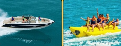 워터슬레이드 바나나보트, 모터보트 체험 안내