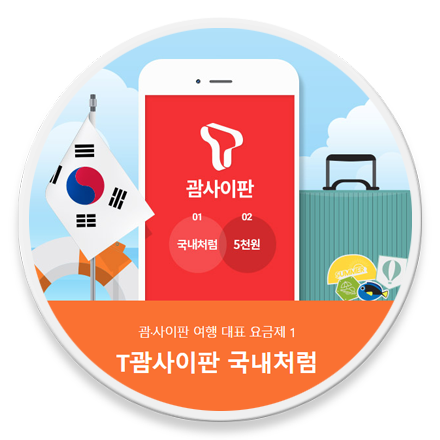 T괌사이판 국내처럼 로고