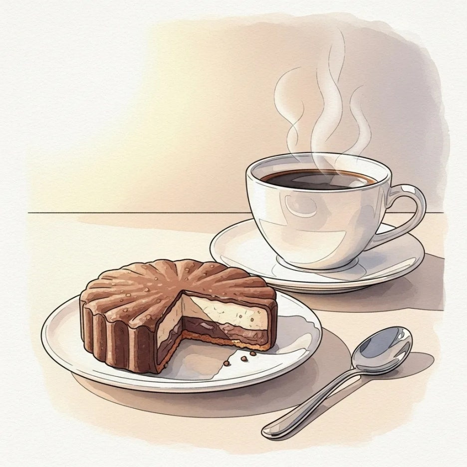 생초코파이와 따뜻한 커피 한 잔의 여유