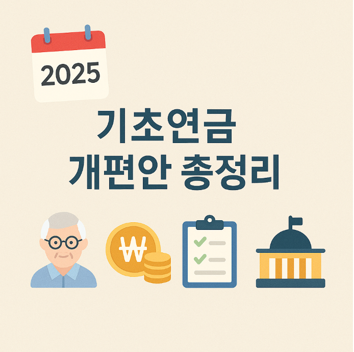 2025 기초연금 개편안 총정리 (정의, 신청, 금액)