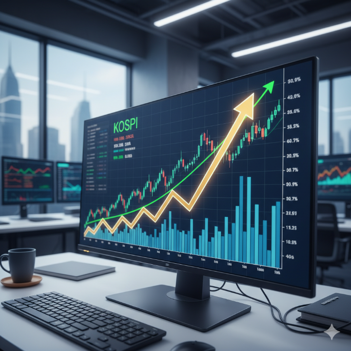 주식 차트와 밸류업 프로그램 관련 이미지