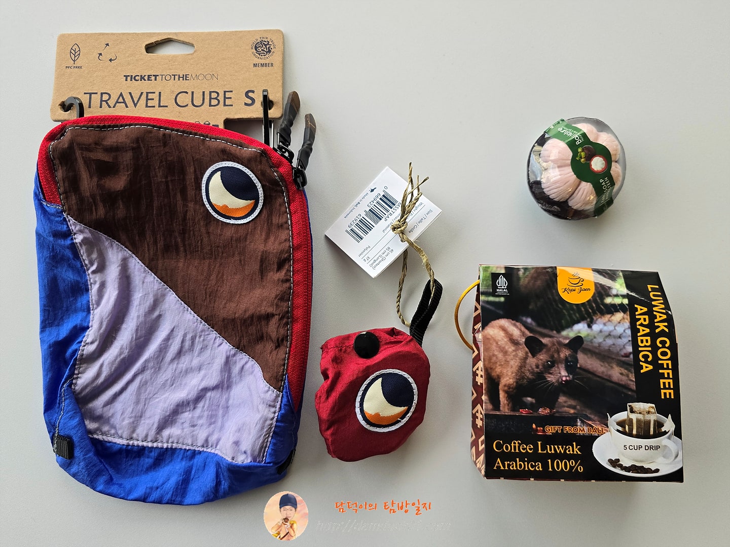 티켓투더문 트래블 큐브, 망고 비누, 아라비카 루왁 커피