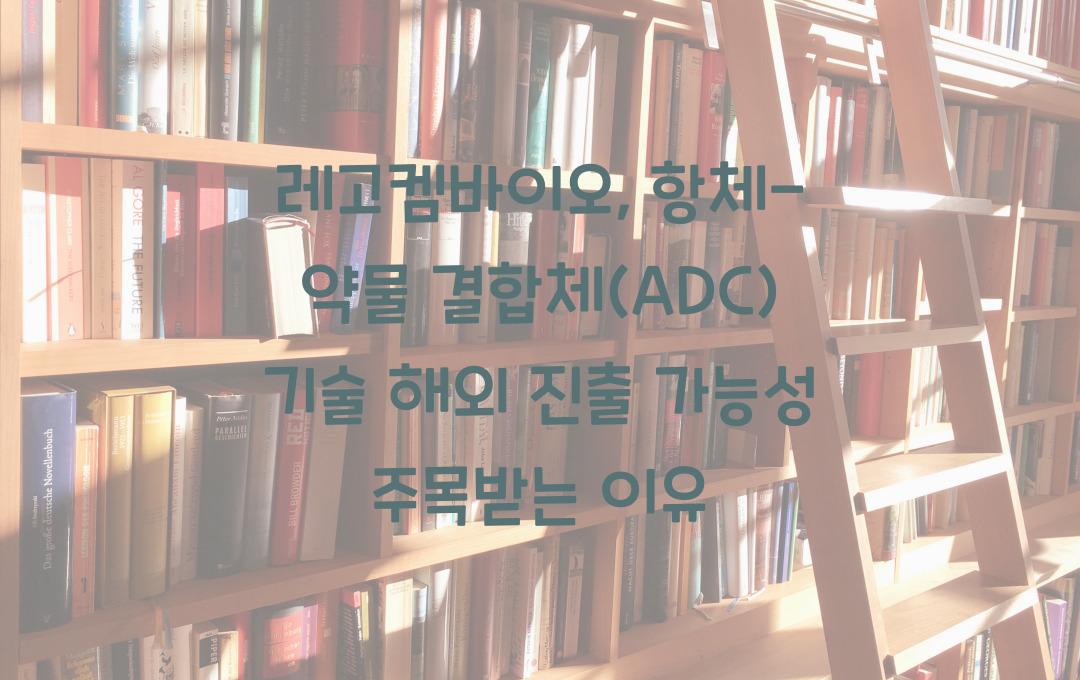 레고켐바이오, 항체-약물 결합체(ADC) 기술 해외 진출 가능성