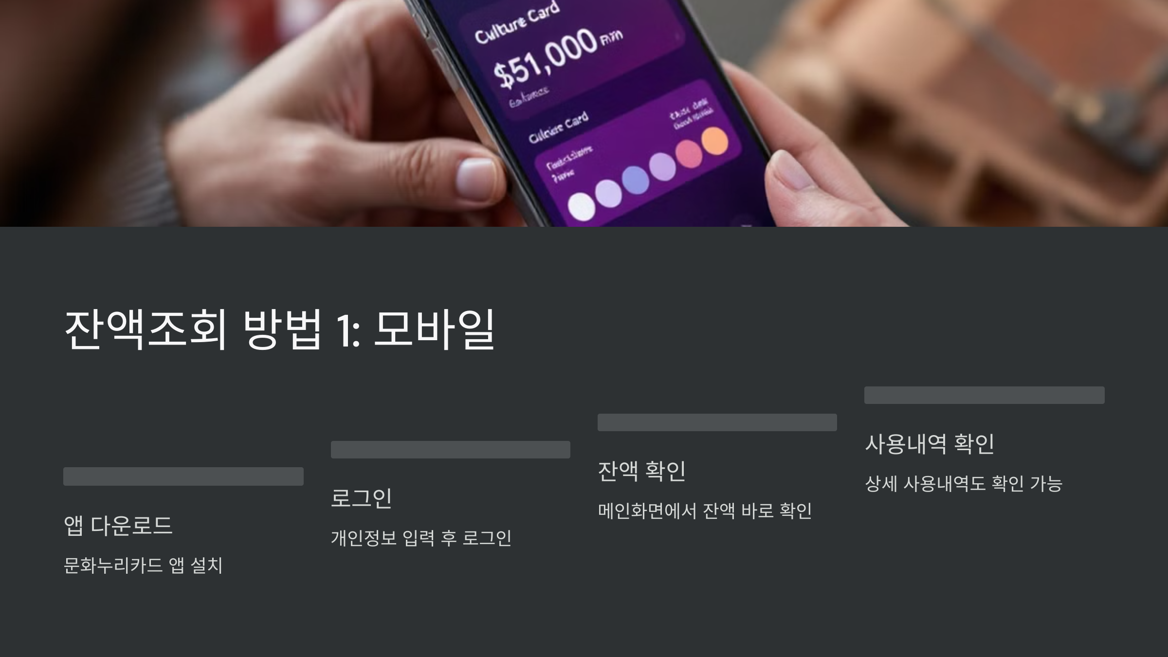 잔액조회