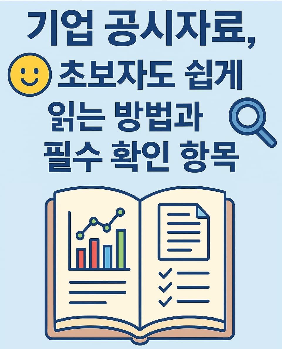 🔎 기업 공시자료, 초보자도 쉽게 읽는 방법과 필수 확인 항목: 투자의 보물지도를 찾아라 🧭