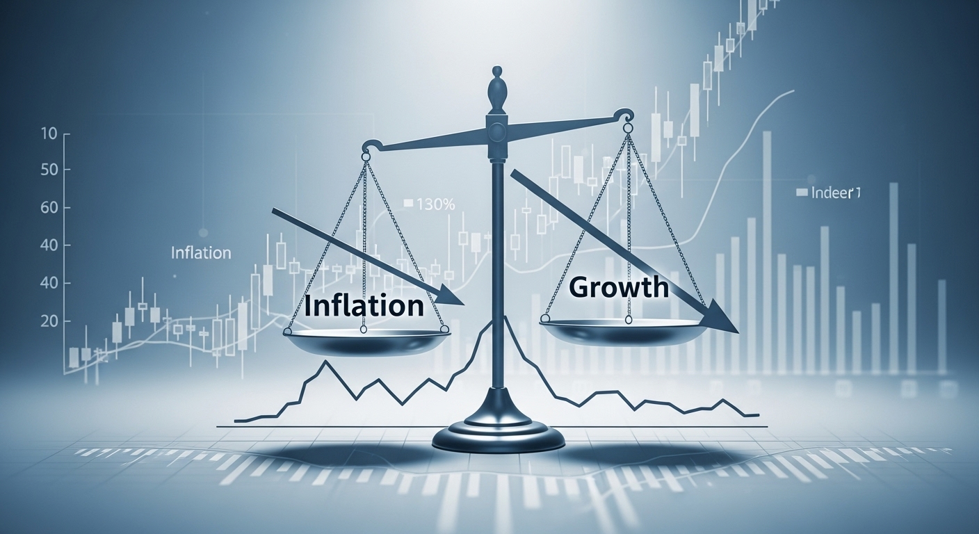 인플레이션 완화와 경제 성장 둔화 조짐을 나타내는 경제 지표들