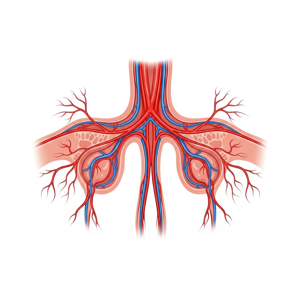내치핵과 외치핵을 이해하기 위한 항문 구조 일러스트