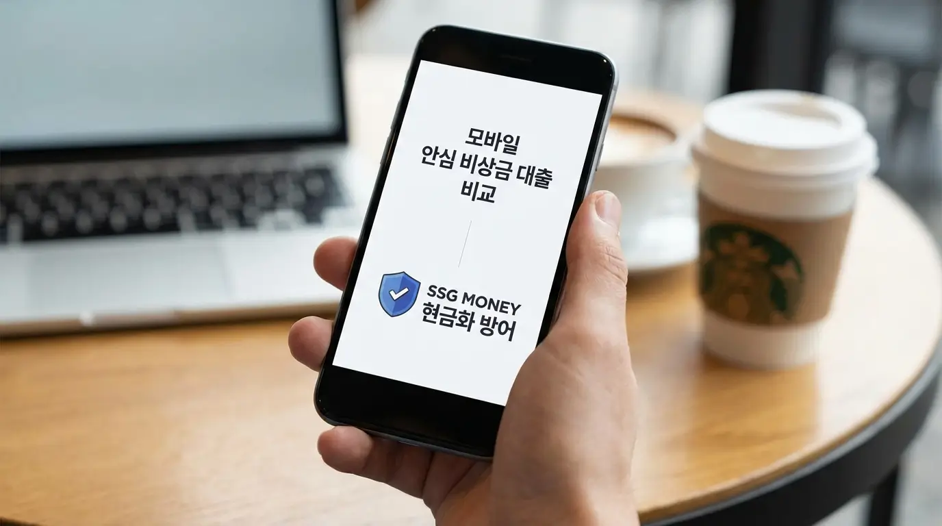 불법 ssg money 현금화 방어 및 모바일 안심 비상금 대출 비교
