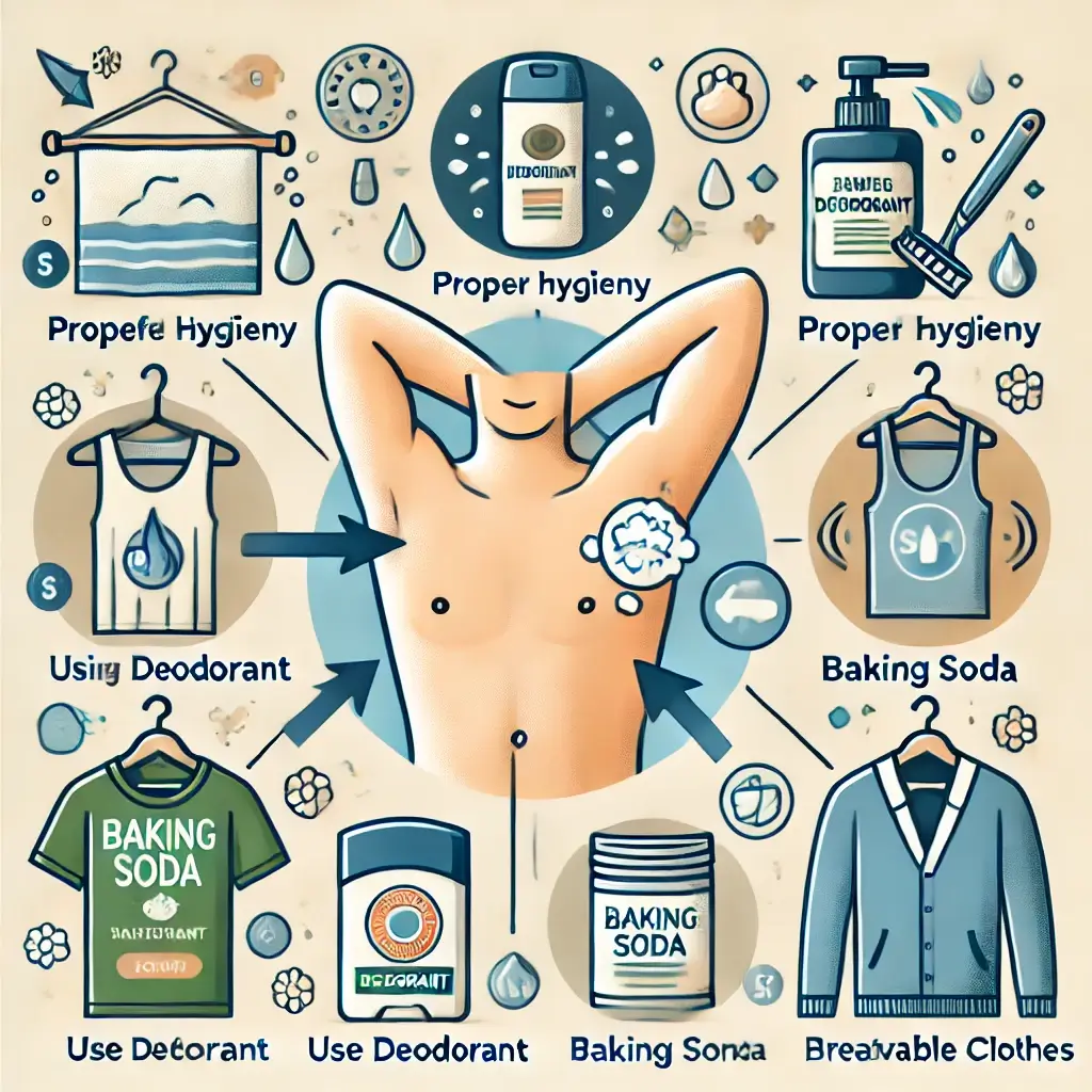 겨드랑이 냄새 제거 방법
