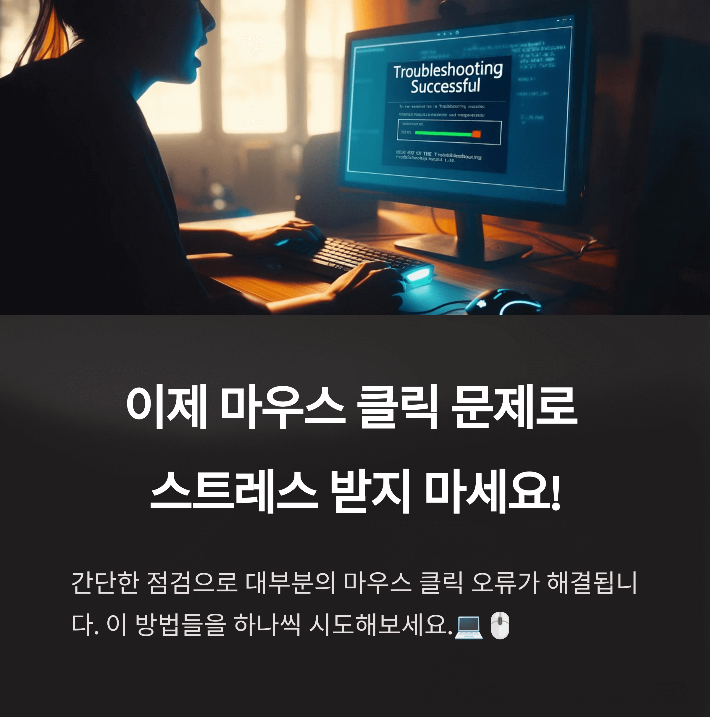 마우스 클릭 오류 해결법 총정리