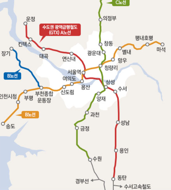 gtx a노선도
