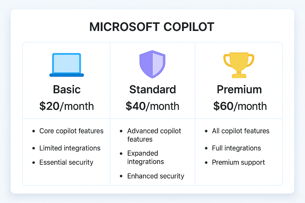Microsoft Copilot 요금제 비교