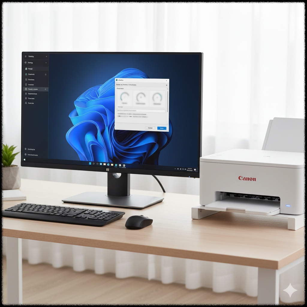 Windows 11 설정에서 프린터 상태를 점검하는 모습