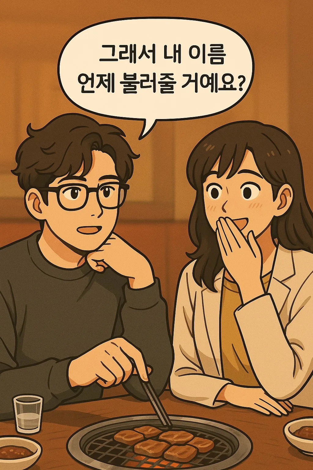 왜 이름을 안불러주냐며 넌지시 물어보는 관식