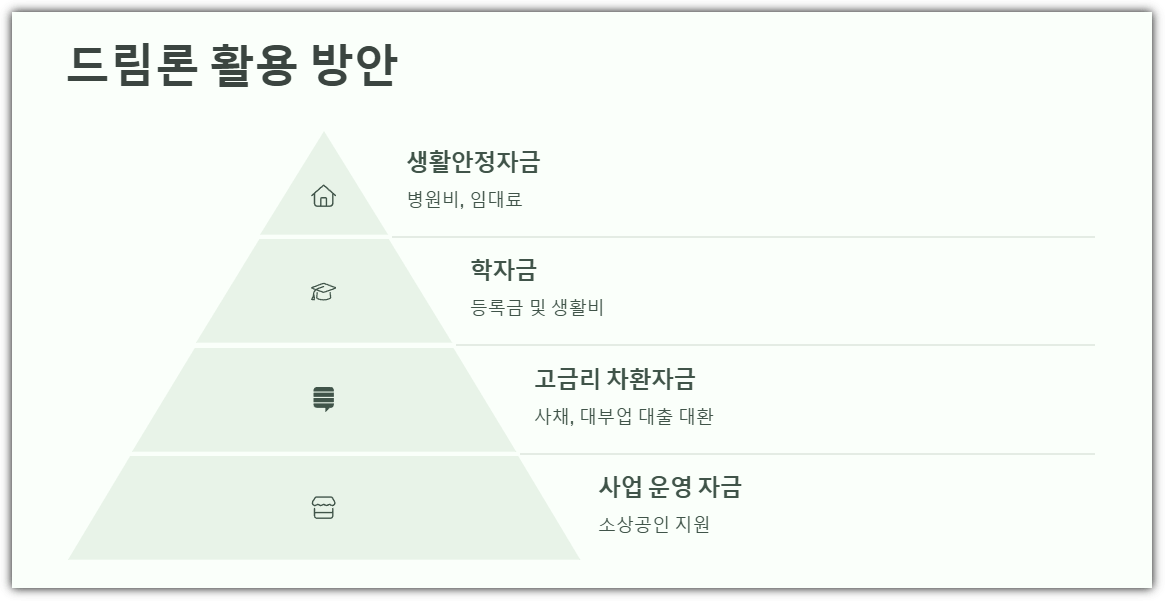 드림론 활용 방안
