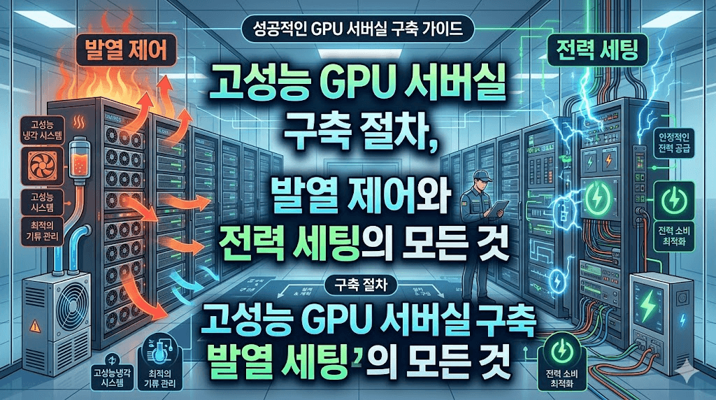 고성능 GPU 서버실 구축 절차, 발열 제어와 전력 세팅의 모든 것