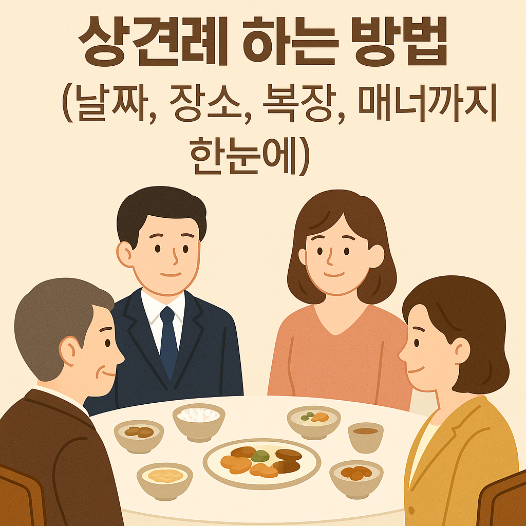 상견례 하는 방법