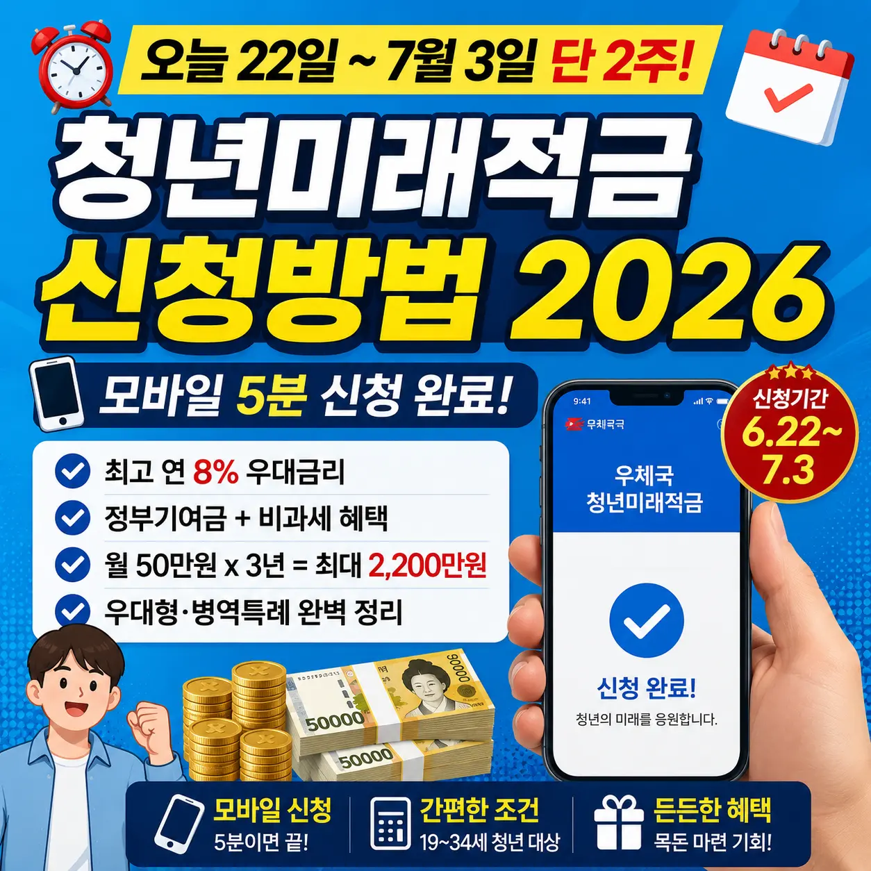 청년미래적금 신청방법 2026 &mdash; 오늘22일~7월 3일 단 2주안에 신청하기
