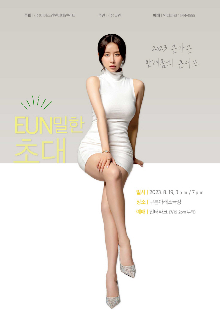 은가은 콘서트 포스터