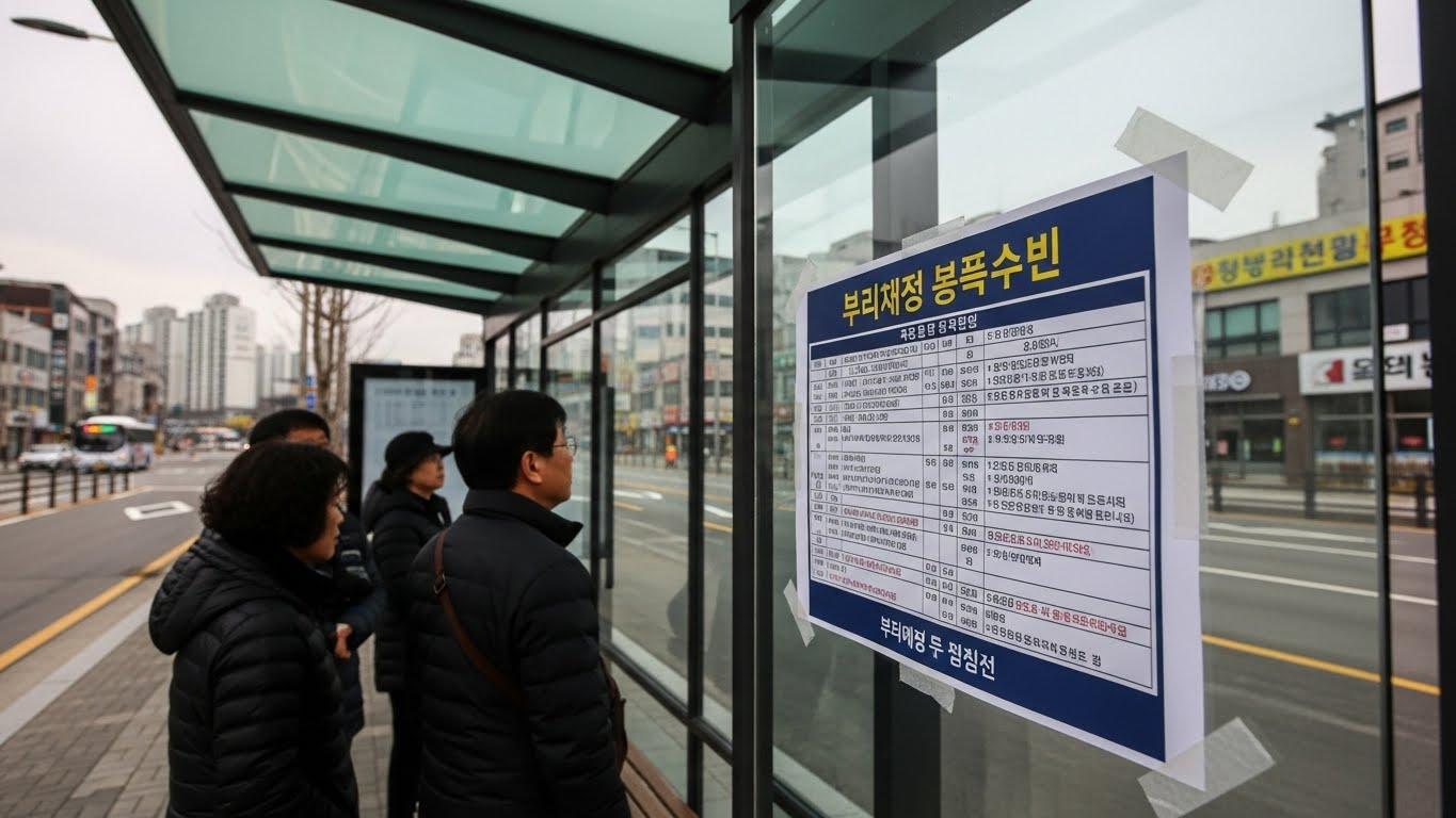 경기도 용인 버스 파업 노선