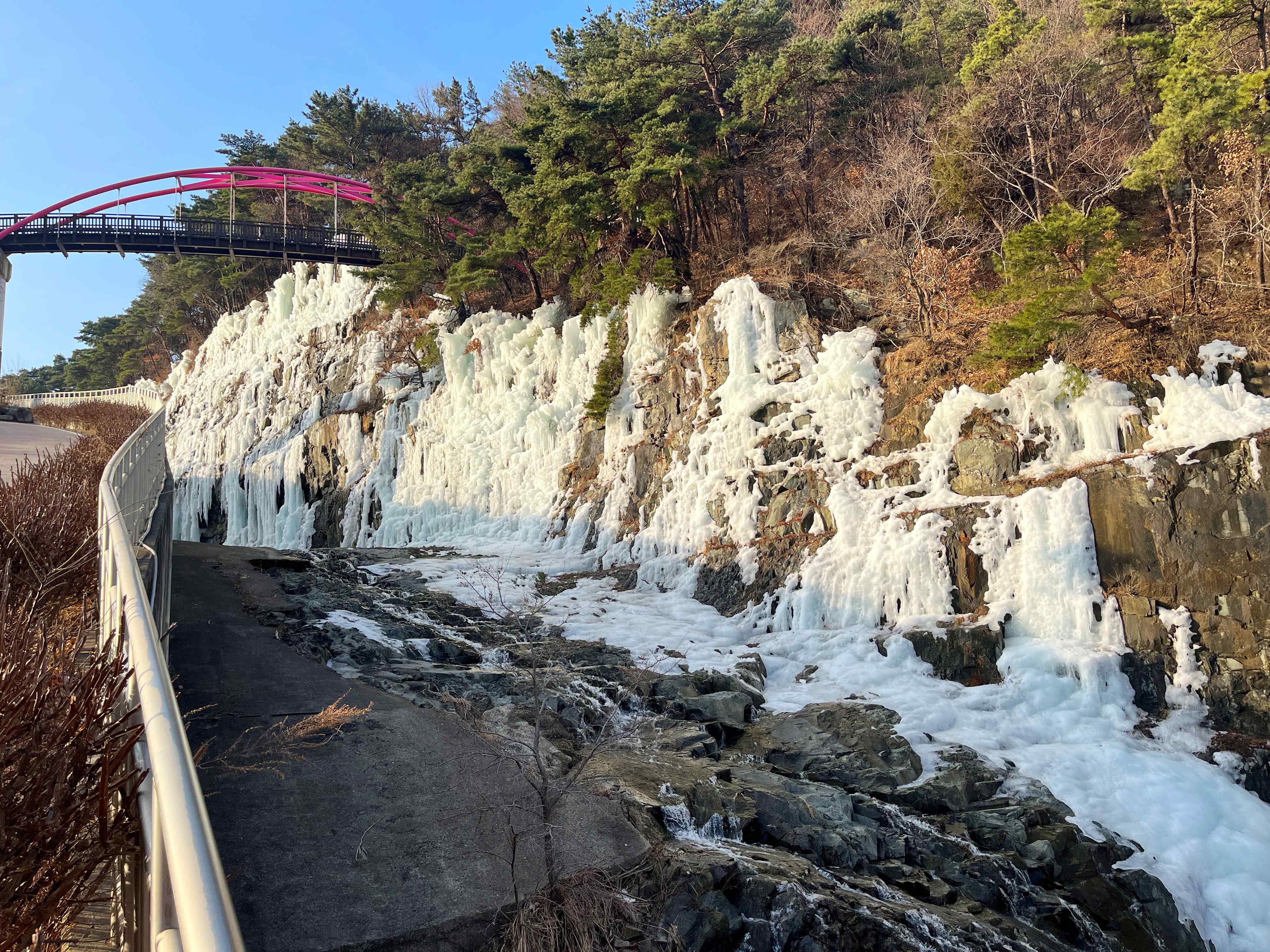 송해공원 빙벽