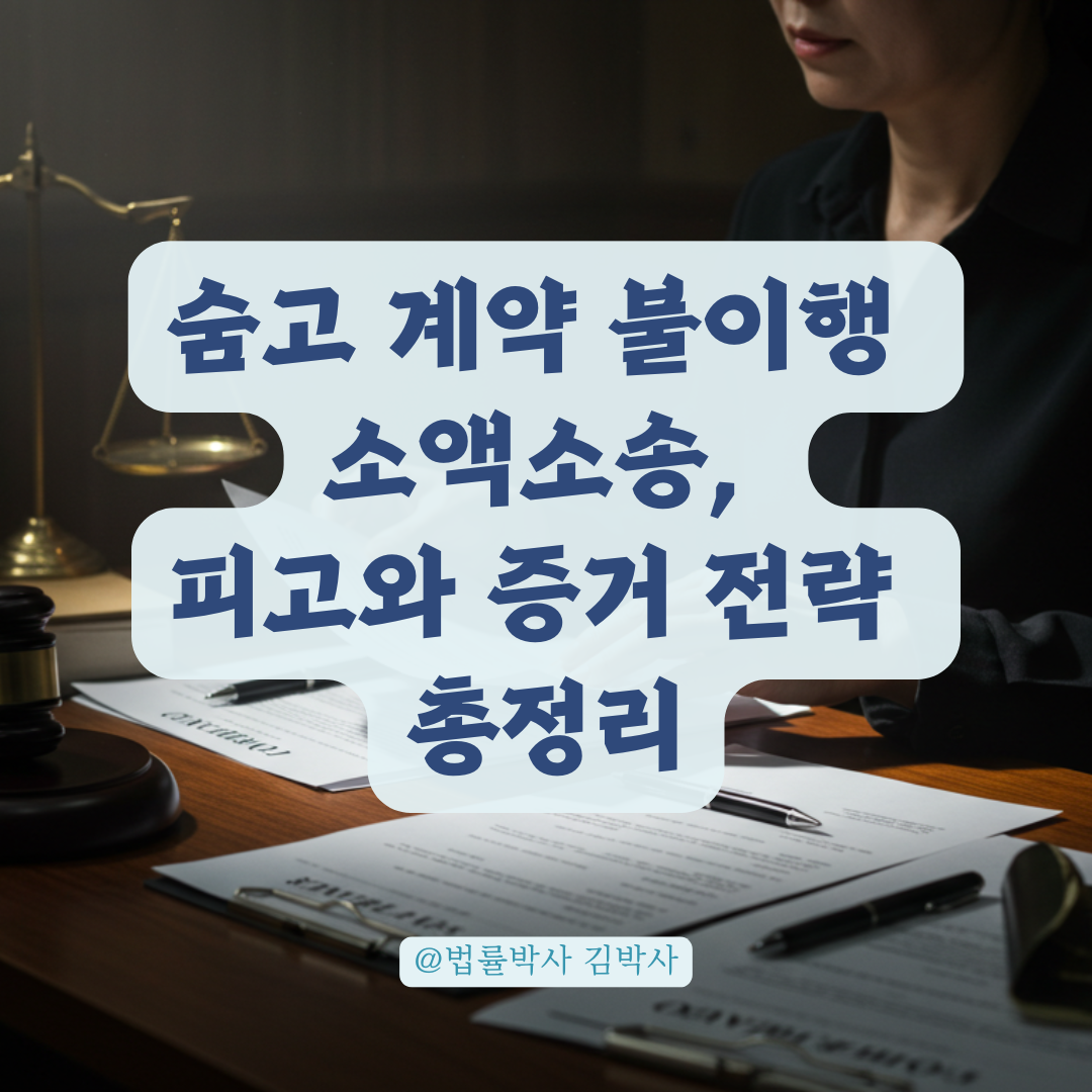 숨고 플랫폼 계약 불이행 시, 소액소송 피고 지정과 입증 전략 정리.