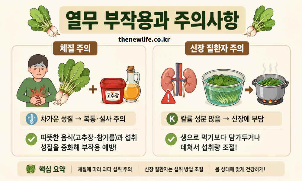 열무 효능 부작용 주의사항