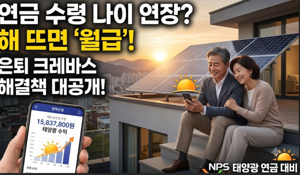 연금 수령 연장 가능한 태양광 발전 수익