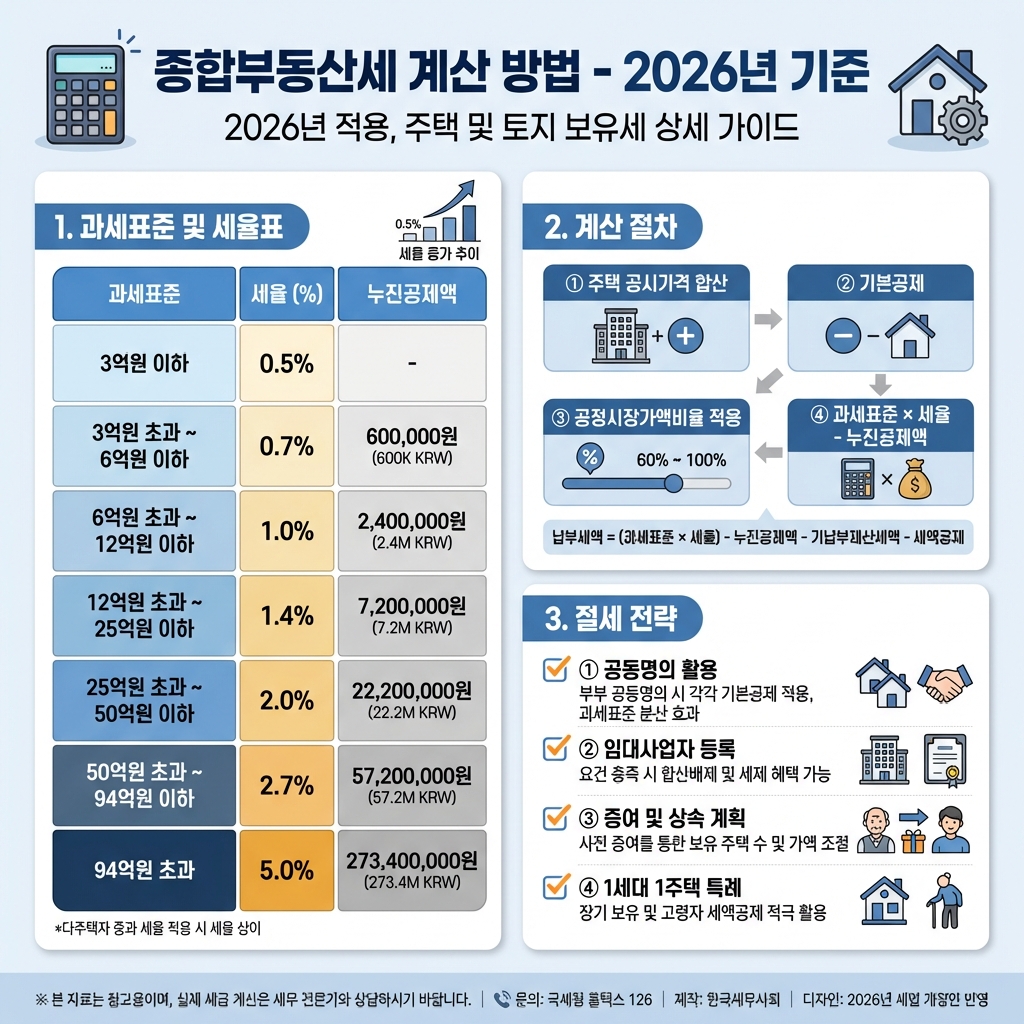 종합부동산세 계산 방법