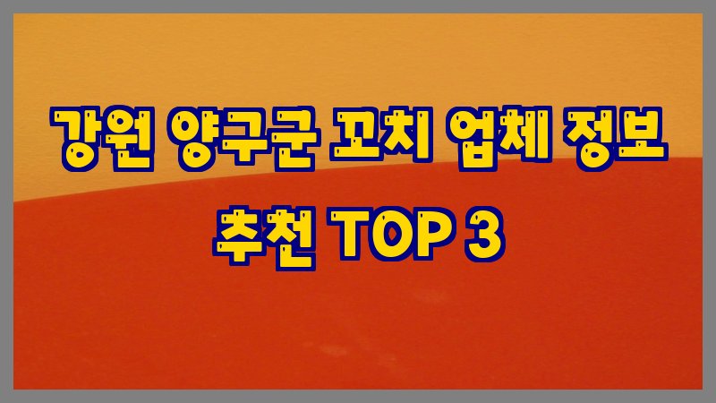 강원 양구군 꼬치