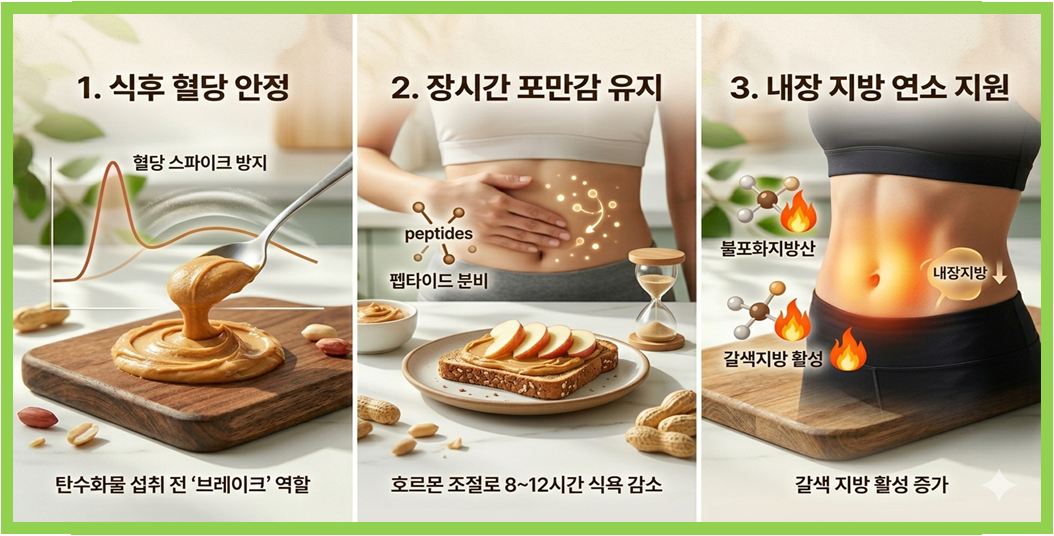 땅콩버터의 3대 핵심 효능 이미지